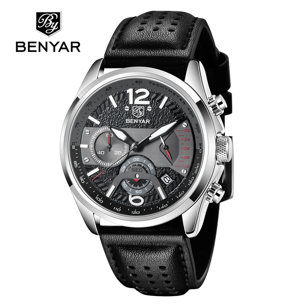 New Mens Watches Top Brand Luxury Quartz Watch For Men Multi-Function Chronograp - $49.57