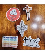 Jesus Stickers Lot of 5 ~ Love Religion Christ Faith Christian Lot D - £7.93 GBP