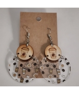 Coffee Wood/Acrylic Drop Earrings - $12.00