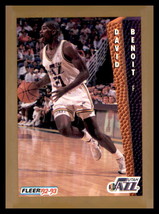 1992-93 Fleer #218 David Benoit Utah Jazz - £1.60 GBP