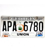 2012 United States Georgia Union County Passenger License Plate APA 6780 - €12,88 EUR