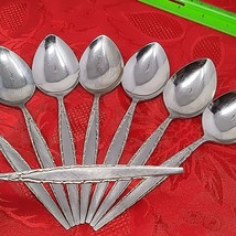 VENETIA 8 Soup Table Spoons Oneida Community Stainless Flatware 7&quot; - £19.32 GBP