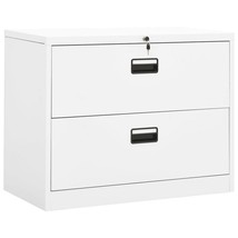 Filing Cabinet White Steel 35.4x18.1x28.5 in Durable - $13,481.46 MXN