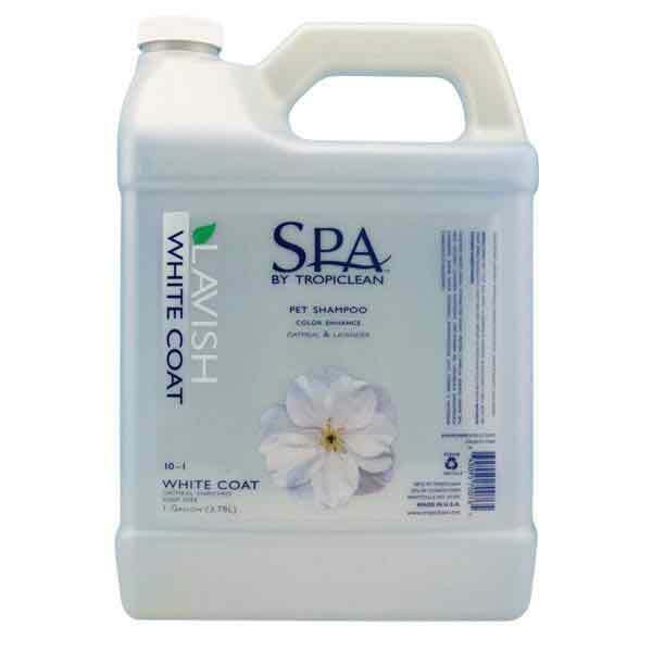 White Coat Dog Shampoo Concentrated Gallon Naturally Highlights Light Color