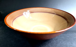 Sango Roma Caramel 4815 Soup / Cereal Bowl Stoneware Brown Tan Center EX... - $10.82 CAD