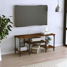 Modern Wooden Rectangular TV Tele Stand Storage Cabinet Unit With Metal ... - $50.14+