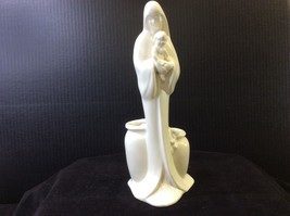 Haegar Mary Madonna Baby Jesus Figural Planter 11 3/4&quot; Tall Statue Figurine - £27.22 GBP