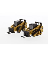 Set of 2 - Cat 272 Skid Steer &amp; Cat 297 Multi Terrain Loader 1/64 Scale ... - $26.72