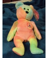 Ty Beanie Baby Peace 115 # Tush, Mint Tag w/ Tag Protector Mixed Colors ... - $27.95 CAD