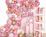 Baby Shower Decoration 137PCS for Girl Rose Gold Pink Balloon Garland Ki... - $32.36