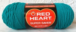 Red Heart Super Saver Worsted Acrylic 4 Ply Yarn - 1 Skein Teal #388 - $9.45