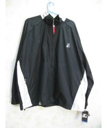 Men&#39;s Starter jacket XL NWT micro poly windwear stow away black full zip... - £15.69 GBP