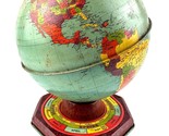 1950&#39;s J. Chein &amp; Co. 7 1/2&quot; Tin World Globe Capitals of Countries Shows... - $98.99