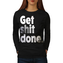 Get It Done Tee Motivation Women Long Sleeve T-shirt - £11.76 GBP