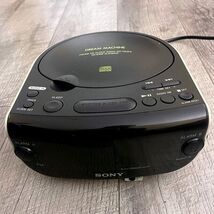 Sony Dream Machine FM/AM CD Clock Radio ICF-CD815 Black White CD-R/RW Pl... - $29.69