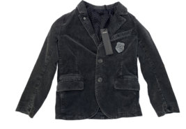 IKKS Boys Kids Children&#39;s Gray Corduroy Jacket Size 4A 102 NWT New w/ Tag - £38.69 GBP