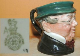 Royal Doulton Mug 2.25&quot; Mr Pickwick A mark c1940 Toby Jug Character Warrant Mini - £17.64 GBP