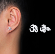 Om Sacred Symbol Stud Earrings - £12.82 GBP