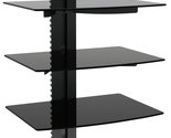 Ematic 2 Level Tempered Glass Shelf Mount - Entertainment Center, Cord M... - £36.44 GBP