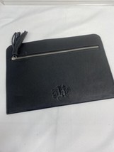 Kat VON D Vegan Leather  Black Zipper MakeUp Bag Case KVD - £10.08 GBP