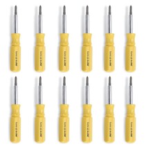 Lutz 6-In-1 Pocket Size Yellow Screwdriver, 26040 (Pack of 12) - £74.63 GBP