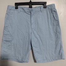 Columbia Sportswear Blue Cargo Shorts Men’s Size 36 Inseam 10&quot; Zip Pocket - $16.27