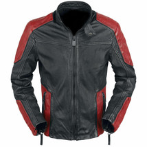  Will Smith Deadshot Suicide Squad Red and Black Biker Motorcycle Leathe... - £58.14 GBP+