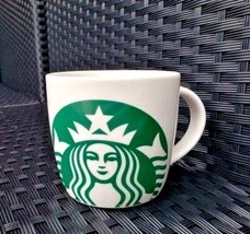Set of 3 Starbucks Mugs White Green Coffee Tea Mugs Classic Mermaid Logo 2017 - £22.80 GBP