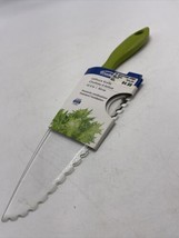 Trudeau Lettuce Knife Plastic Serrated Blade Green Handle NOS New Old Stock - $22.53