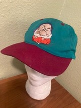 Vintage Disney Grumpy Youth Baseball Hat Cap Snow White Seven Dwarfs Embroidered - £5.57 GBP