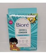 Biore COVER &amp; CONQUER BLEMISH PATCH 30 Hydrocolloid Pimple Patches 15 mm... - $9.50