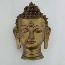 Tibetan Buddhist Buddha Head Statue 7&quot; - Nepal - £87.92 GBP