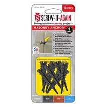 Screw It Again 1/4 in. Dia. x 2 in. L Polypropylene Hex Head Masonry Anc... - $10.95