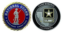 ARMY NATIONAL GUARD CAMP ROBERTS CALIFORNIA 1.75&quot; CHALLENGE COIN - £27.72 GBP