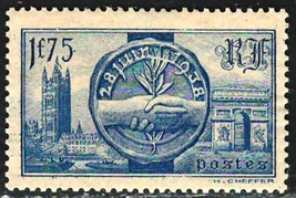 FRANCE 1938 Very Fine Mint Stamp Scott # 352 - £0.70 GBP