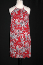 Loft Outlet Red Floral Sleeveless Knee Length Dress in Women&#39;s Size S Small - £17.98 GBP