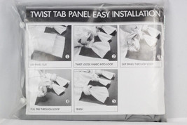 Madison Park Ceres Light Grey Sheer 2 Window Panel Set Twist Tab  50&quot;x 95&quot; - £14.68 GBP