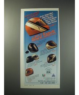 1991 AGV Motorcycle Helmets Ad - Espirt, Tech-7, 2001, Monza, Capri and ... - $18.49