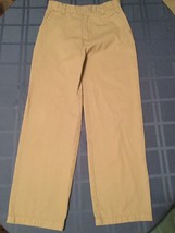 Boys Size 10  Austin Clothing Co. pants khaki uniform  flat front - $7.99