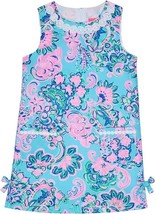 Lilly Pulitzer Little Lilly Classic Shift Dress Blue Horizon Jungle Sunr... - $47.03