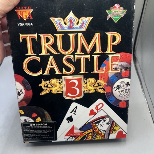 Trump Castle 3 vintage PC game - OBM CD-ROM- complete w/ box and manual Item image 2