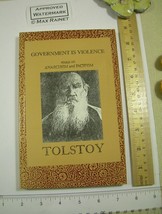 Leo Tolstoy 1990 Government is Violence Essays Anarchism + Pacifism * philosophy - £224.73 GBP