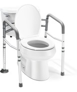 Toilet Safety Rail - Adjustable Detachable Toilet Safety, Fits Most Toil... - £43.70 GBP