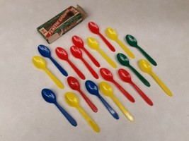 Princess Anne Plastic Spoons Maryland Plastics, Inc. Colorful Vintage Ta... - £13.32 GBP