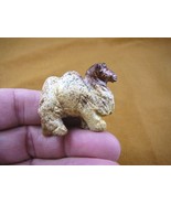 (Y-CAM-566) TAN RED Jasper CAMEL camels gem stone gemstone carving DROME... - $14.01