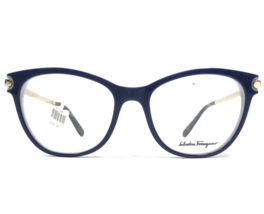 Salvatore Ferragamo Eyeglasses Frames SF2763 406 Blue White Gold 53-17-140 - £44.65 GBP