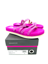 Vince Camuto Rallsan Slide Sandals- Fuchsia Leather, US 8.5W / EUR 39 - £25.57 GBP