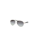 Prada Women Aviator Sunglasses PR59NS 1BC3M1 Silver / Grey Gradient Lens... - $134.83