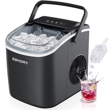 Countertop Ice Maker Machine with Handle, 26Lbs in 24Hrs, 9 Ice Cubes Ready in 6 - £82.27 GBP
