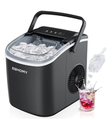 Countertop Ice Maker Machine with Handle, 26Lbs in 24Hrs, 9 Ice Cubes Re... - £82.97 GBP